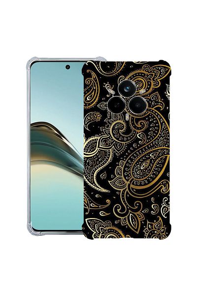 bestcase ® Anit Shock Case For Realme 14 Pro Plus, Golden Pattern, 1997763 AS 1154