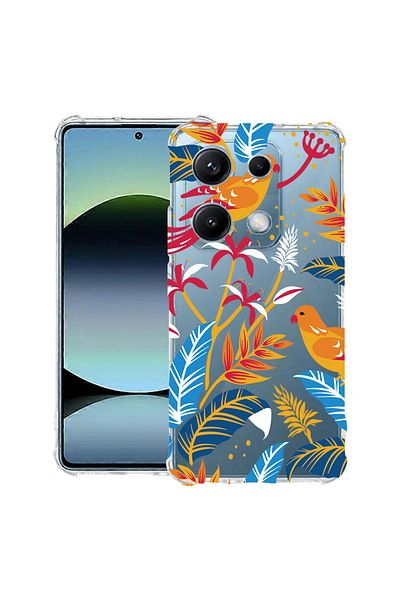 bestcase ® Anit Shock Case For Xiaomi Redmi Note 14S, Colored Birds, 1997762 AS 769