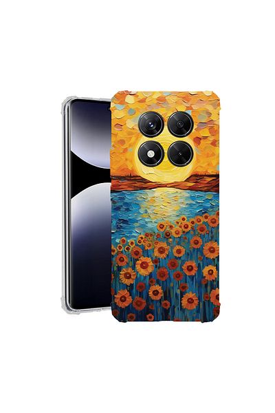 bestcase ® Anit Shock Case For Xiaomi Redmi Note 14 Pro 4G, Sunflower Painting, 1997764 AS 1273
