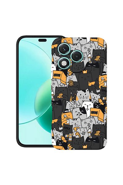 bestcase ® Slim Silicon Case For Honor 400 Lite, Cat Pattern, 2022870 B 1030