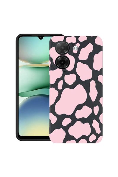 bestcase ® Slim Silicon Case For Xiaomi Redmi A5, Pink Cow, 2030991 B 786