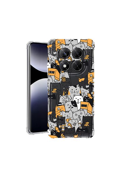 bestcase ® Anit Shock Case For Xiaomi Redmi Note 14 Pro 4G, Cat Pattern, 1997764 AS 1030