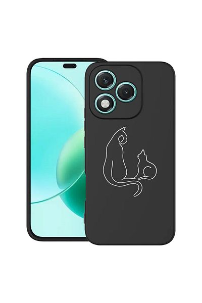bestcase ® Slim Silicon Case For Honor 400 Lite, Abstract Cat, 2022870 B 738