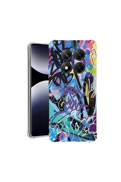 bestcase ® Anit Shock Case For Xiaomi Redmi Note 14 Pro 4G, Graffiti, 1997764 AS 1184