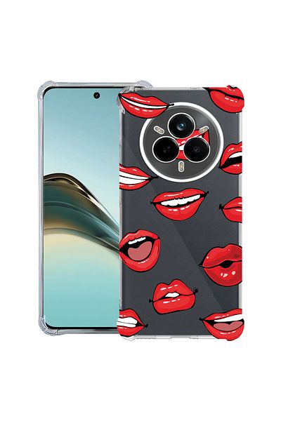 bestcase ® Anit Shock Case For Realme 14 Pro Plus, Lips - Kiss Pattern, 1997763 AS 1431