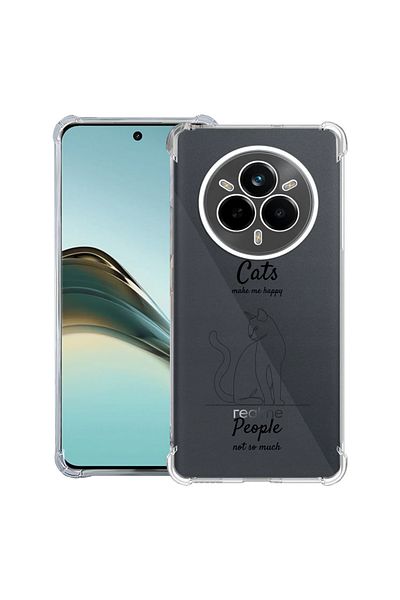 bestcase ® Anit Shock Case For Realme 14 Pro Plus, Cats Make Me Happy, 1997763 AS 1881