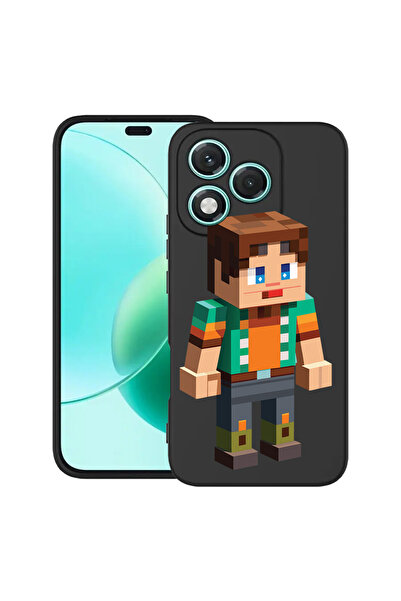 bestcase ® Carcasă subțire din silicon pentru Honor 400 Lite, Personaj Minecr...