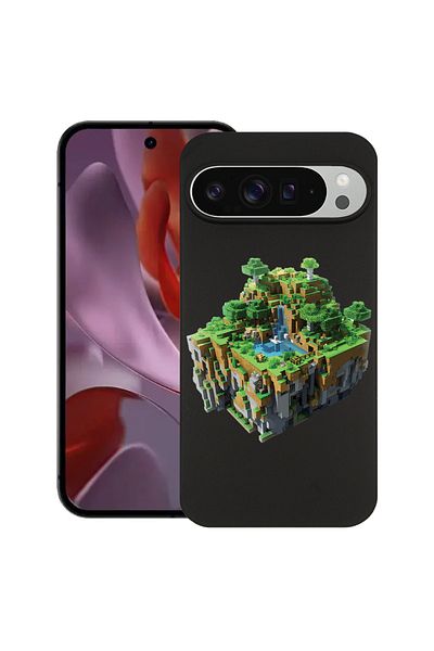 bestcase ® Slim Silicon Case For Google Pixel 10 / Pixel 10 Pro, Minecarft World, 2030992 B 1681