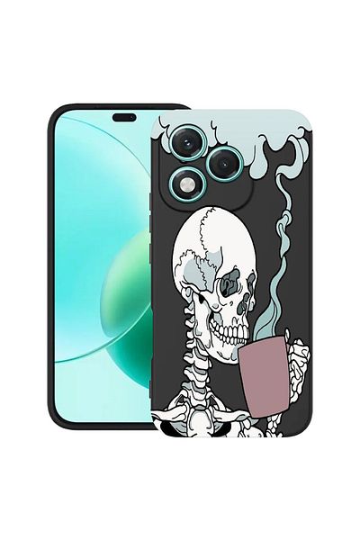 bestcase ® Slim Silicon Case For Honor 400 Lite, Skull, 2022870 B 252