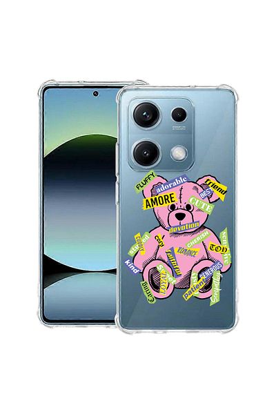 bestcase ® Anit Shock Case For Xiaomi Redmi Note 14S, Teddy Bear Amour, 1997762 AS 1547
