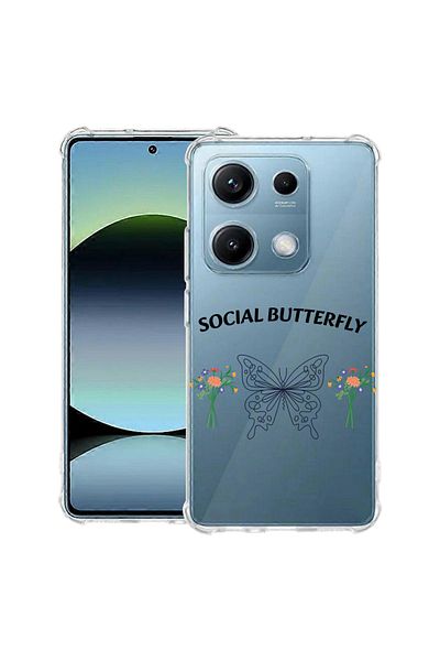 bestcase ® Anit Shock Case For Xiaomi Redmi Note 14S, Social Butterfly, 1997762 AS 1888