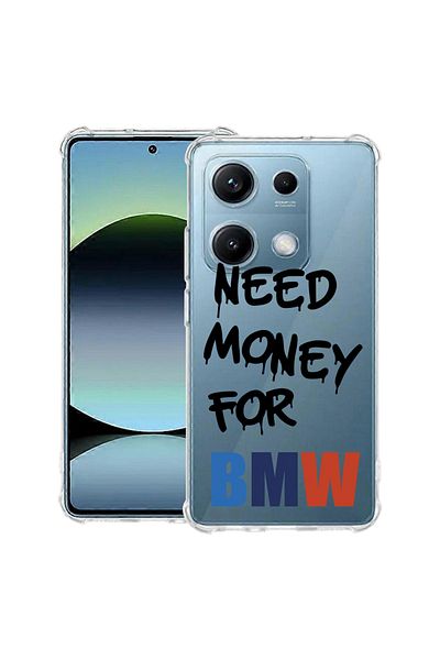 bestcase ® Anit Shock Case For Xiaomi Redmi Note 14S, Need Money For BMW, 1997762 AS 1871