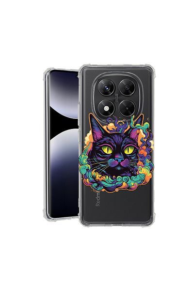 bestcase ® Anit Shock Case For Xiaomi Redmi Note 14 Pro 4G, Dream Colors - Black Cat, 1997764 AS 1571