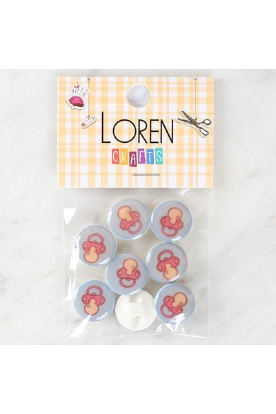 MBB ETİCARET Loren Crafts 8-Pack Pacifier Button - 1010