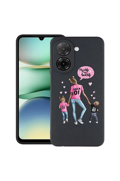 bestcase ® Slim Silicon Case For Xiaomi Redmi A5, Mom Life Boy And Girl, 2030991 B 557