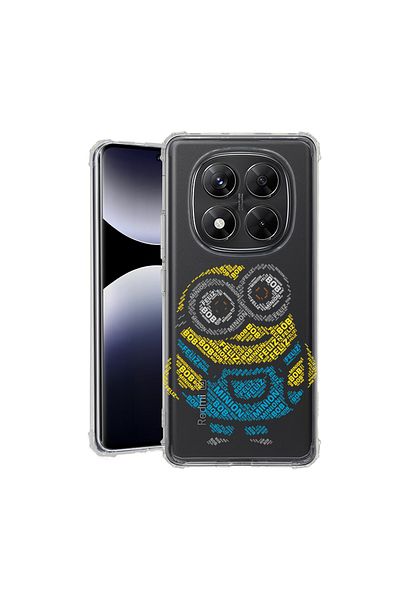 bestcase ® Anit Shock Case For Xiaomi Redmi Note 14 Pro 4G, Calligraphy Minion, 1997764 AS 1538