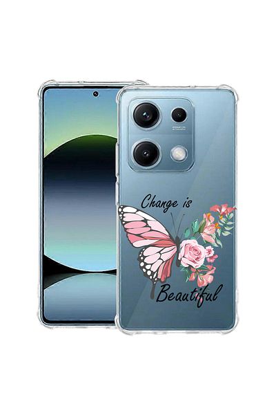 bestcase ® Anit Shock Case For Xiaomi Redmi Note 14S, Change is Beutiful, 1997762 AS 1853