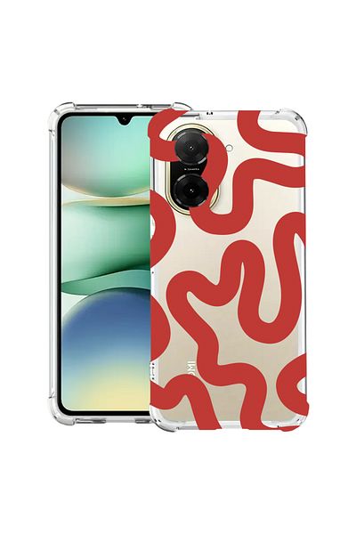 bestcase ® Anit Shock Case For Xiaomi Redmi A5, Red Abstract Line, 2030996 AS 1476