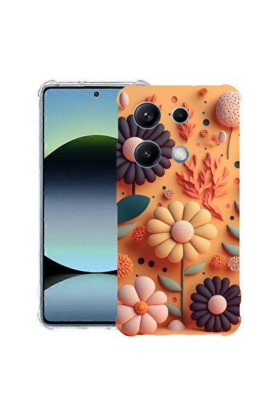 bestcase ® Carcasă Anit Shock pentru Xiaomi Redmi Note 14S, Flori fericite, 1...