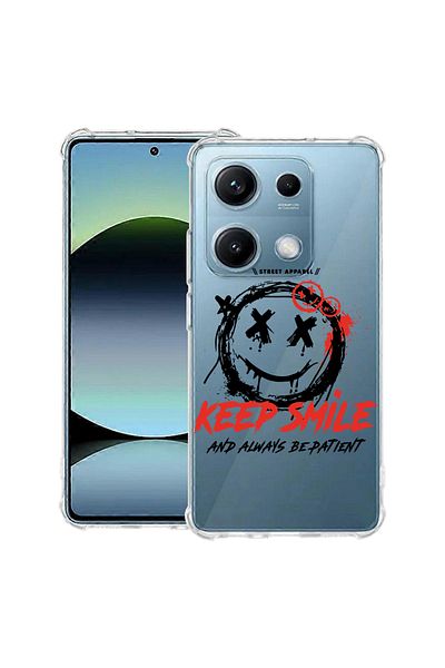 bestcase ® Anit Shock Case For Xiaomi Redmi Note 14S, Keep Smile, 1997762 AS 1870