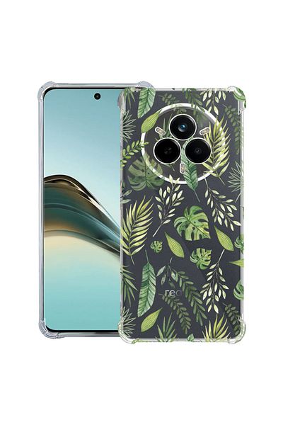 bestcase ® Anit Shock Case For Realme 14 Pro Plus, Green leafs, 1997763 AS 77