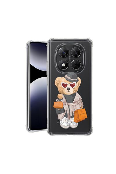 bestcase ® Anit Shock Case For Xiaomi Redmi Note 14 Pro 4G, Teddy Bear Shopping, 1997764 AS 1458