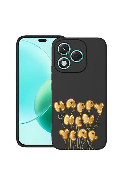 bestcase ® Slim Silicon Case For Honor 400 Lite, Happy New Year, 2022870 B 1826