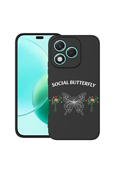 bestcase Husă subțire din silicon pentru Honor 400 Lite, Social Butterfly, 20...