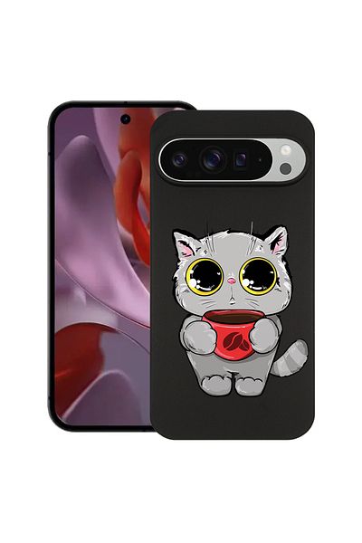 bestcase ® Slim Silicon Case For Google Pixel 10 / Pixel 10 Pro, Sweet Cat, 2030992 B 1794