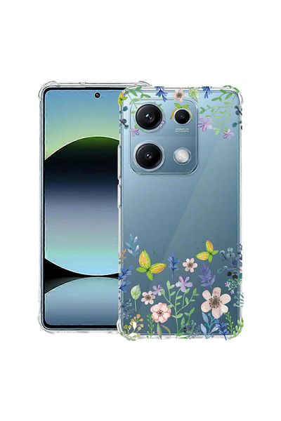 bestcase ® Anit Shock Case For Xiaomi Redmi Note 14S, Butterfly Flowers, 1997762 AS 95