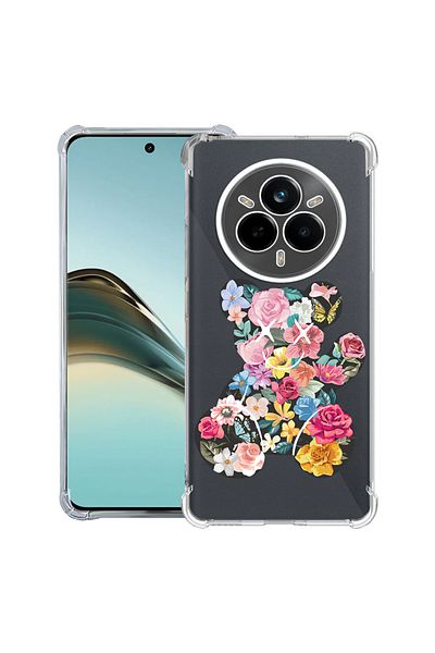 bestcase ® Anit Shock Case For Realme 14 Pro Plus, Teddy Bear Color Flower, 1997763 AS 1550