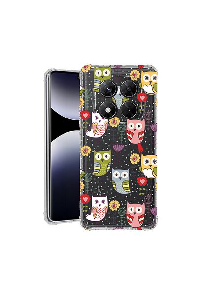 bestcase ® Anit Shock Case For Xiaomi Redmi Note 14 Pro 4G, Owl Pattern, 1997764 AS 1437