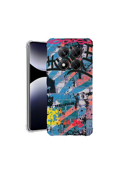 bestcase ® Anit Shock Case For Xiaomi Redmi Note 14 Pro 4G, Graffiti Wall, 1997764 AS 1183