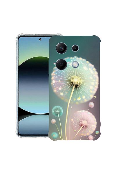 bestcase ® Anit Shock Case For Xiaomi Redmi Note 14S, Green Dandelion, 1997762 AS 1143