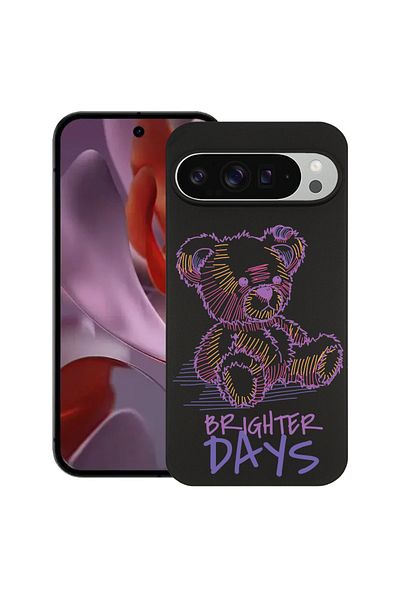 bestcase ® Slim Silicon Case For Google Pixel 10 Pro XL, Teddy Bear Brighter Days, 2036426 B 1563