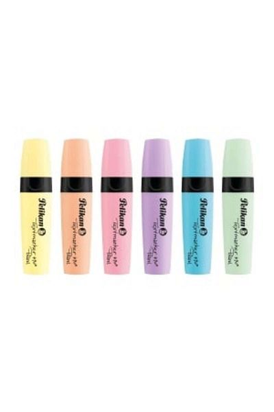Herlitz Textmarker 490, Color Pastel, Material Plastic, Set of 6