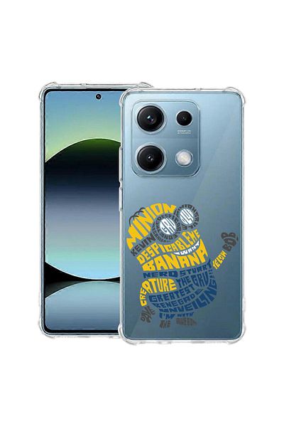 bestcase ® Anit Shock Case For Xiaomi Redmi Note 14S, Calligraphy Minion, 1997762 AS 1526