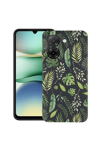 bestcase ® Slim Silicon Case For Xiaomi Redmi A5, Green leafs, 2030991 B 77