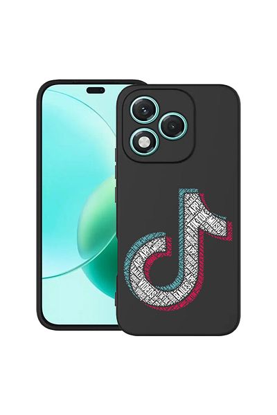 bestcase ® Slim Silicon Case For Honor 400 Lite, Calligraphy TikTok, 2022870 B 1545