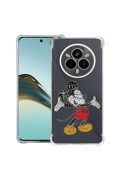 bestcase ® Anit Shock Case For Realme 14 Pro Plus, Calligraphy Mickey Mouse, 1997763 AS 1525