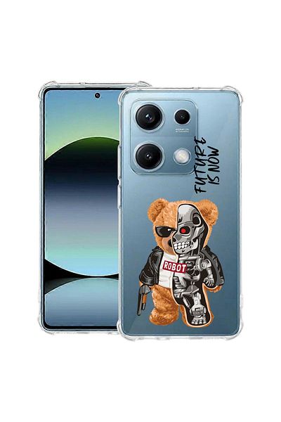 bestcase ® Anit Shock Case For Xiaomi Redmi Note 14S, Half Robot Half Teddy Bear, 1997762 AS 931
