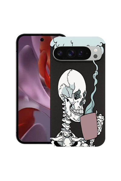 bestcase Carcasă ultra subțire TPU Mat pentru Google Pixel 10 Pro XL, Craniu,...