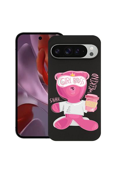 bestcase ® Carcasă subțire din silicon pentru Google Pixel 10 Pro XL, Ursuleț de pluș - Gril Boss, 2036426 B 1569