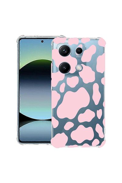 bestcase ® Anit Shock Case For Xiaomi Redmi Note 14S, Pink Cow, 1997762 AS 786