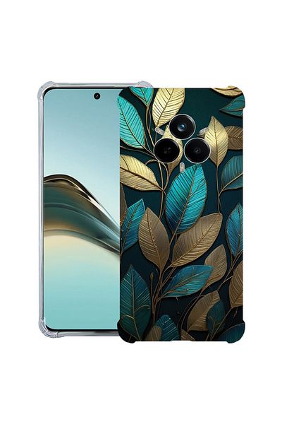 bestcase ® Anit Shock Case For Realme 14 Pro Plus, Golden Feathers, 1997763 AS 1164