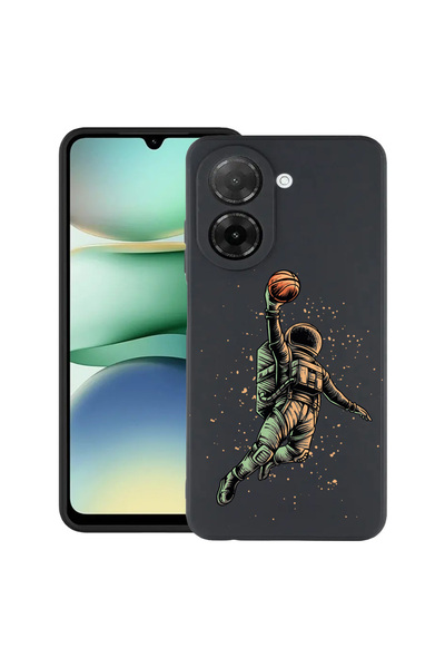 bestcase ® Carcasă subțire din silicon pentru Xiaomi Redmi A5, Astronaut Bask...