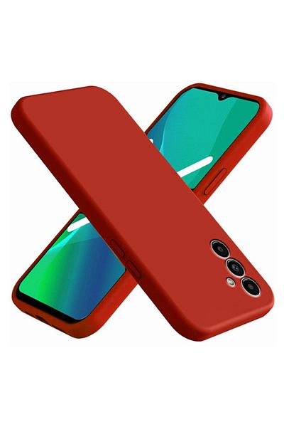 bestcase ® Premium Silicon Case For Samsung Galaxy A14, Red