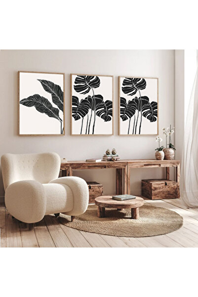 Dekorsiahome Set de masă pentru sufragerie, hol, bucătărie, 3 bucăți, cu cadru din lemn SET3319