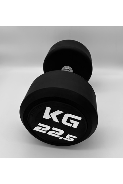 AlinSport ALİN Sport 22,5 KG Kauçuk Kaplı Profesyonel Olimpik DUMBBELL ( Damb...