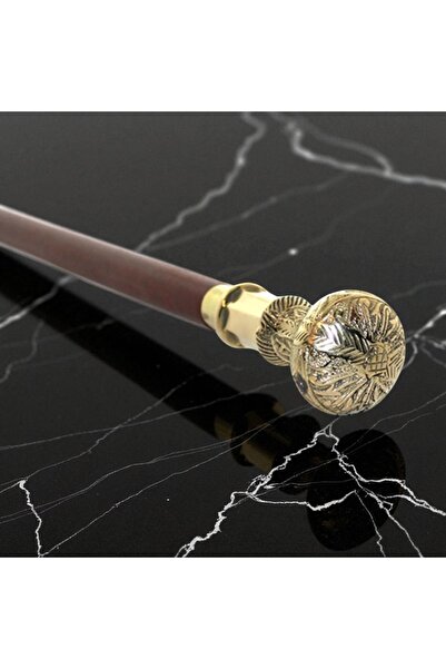 Kuzey Tacı Pirinç Asa Baston Şık Tasarım 100 Cm